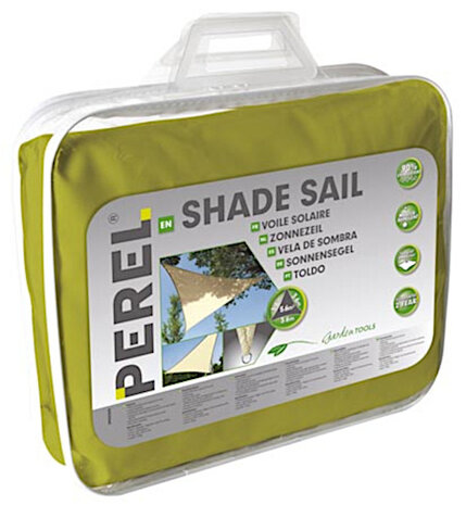 schaduwdoek driehoekig 3,6 meter polyester lime
