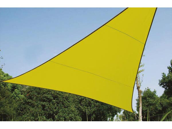 schaduwdoek driehoekig 3,6 meter polyester lime
