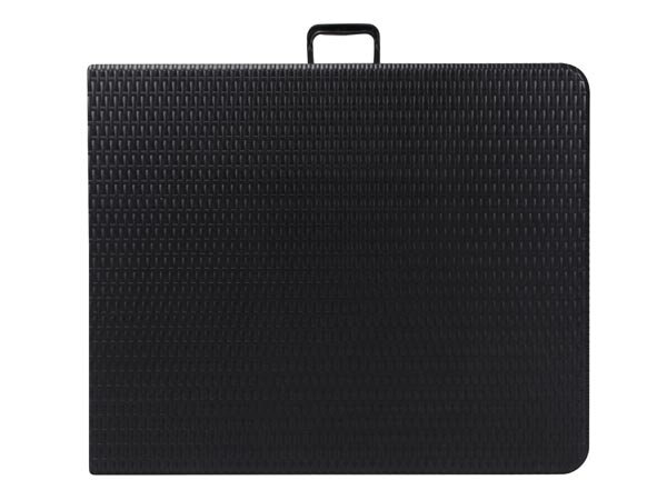 vouwtafel Rotanlook 180 x 75 cm polyetheen/staal zwart