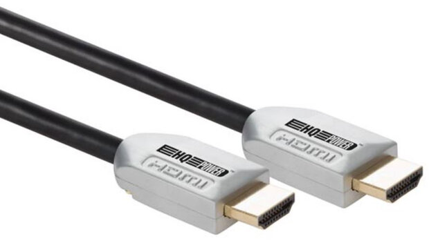Hdmi kabel met Ethernet 10 meter koper zwart/grijs