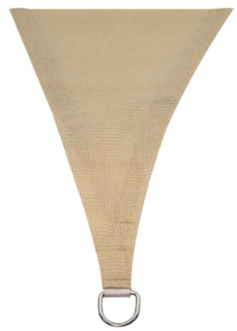 schaduwdoek driehoekig 3,6 meter polyester champagne