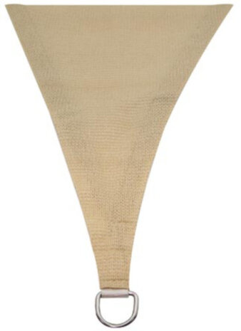schaduwdoek vierkant 3,6 meter polyester champagne