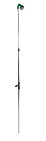 tuindouche 165-215 cm staal groen/zilver