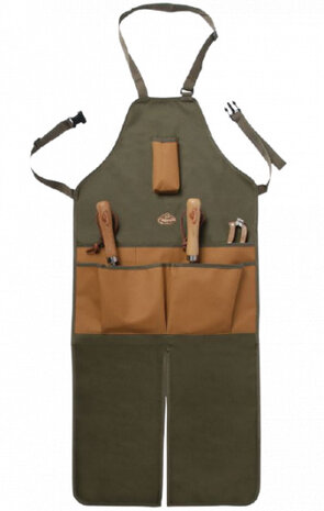 tuinschort canvas/polyester groen one-size