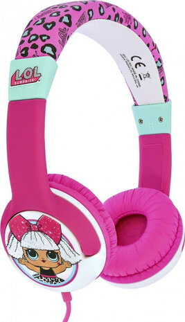 koptelefoon LOL Surprise My Diva roze junior 85dB roze