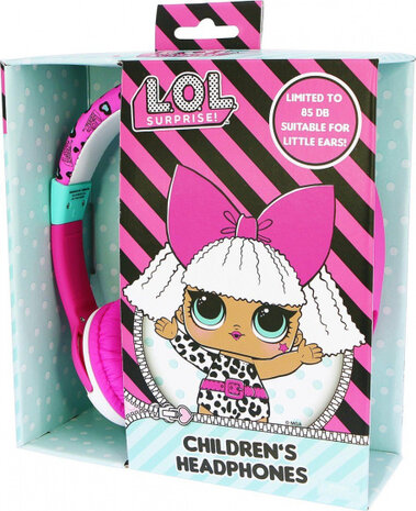 koptelefoon LOL Surprise My Diva roze junior 85dB roze