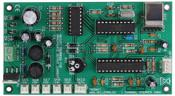 besturingskaart motor USB 11,7 x 6,5 cm groen/zwart