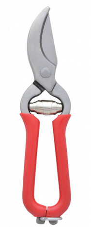 snoeischaar 1,4 x 3,5 x 14,1 cm staal/PVC rood