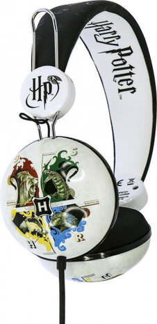 koptelefoon Harry Potter Hogwarts junior 90 dB wit/zwart