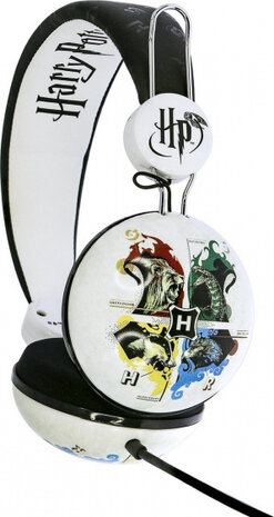 koptelefoon Harry Potter Hogwarts junior 90 dB wit/zwart
