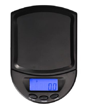 precisieweegschaal digitaal 10 x 6,9 cm ABS zwart
