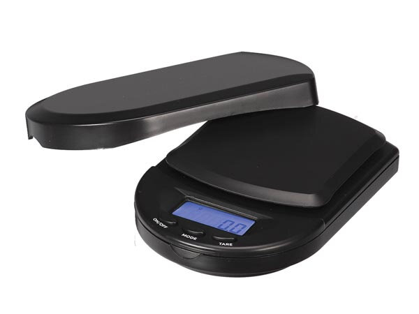 precisieweegschaal digitaal 10 x 6,9 cm ABS zwart