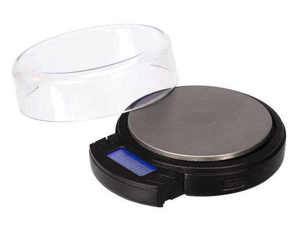 precisieweegschaal digitaal 8,5 cm ABS/RVS zwart/zilver
