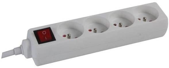 stekkerdoos 230V 3500W penaarde 150 cm wit
