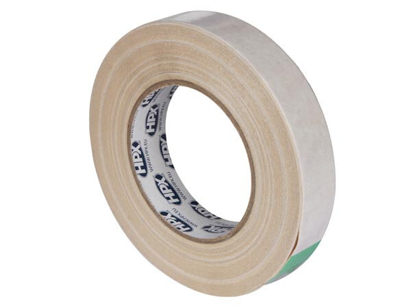 tapijttape dubbelzijdig 25 mm rubber wit