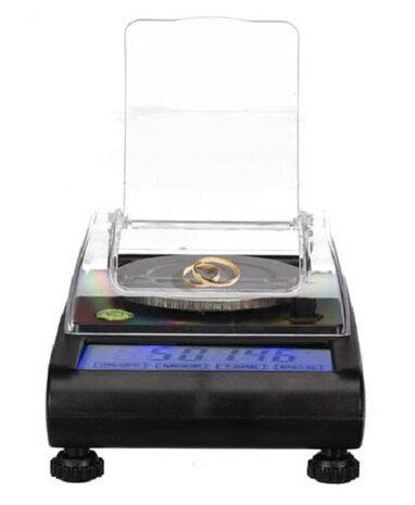 precisieweegschaal digitaal 19 x 15,5 cm ABS/RVS zwart