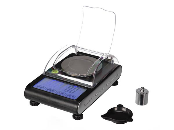 precisieweegschaal digitaal 19 x 15,5 cm ABS/RVS zwart