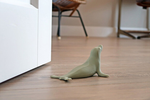 deurstopper The Zoo 14 cm siliconen groen