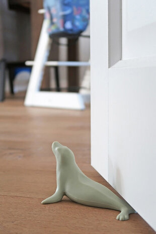 deurstopper The Zoo 14 cm siliconen groen