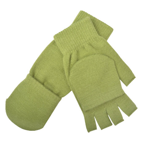 turnover-handschoenen polyacryl groen one-size