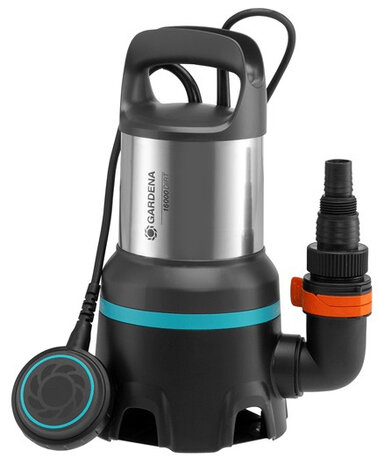 vuilwaterpomp 16000 RVS 25,3 x 35,5 cm zwart/grijs