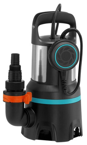 vuilwaterpomp 16000 RVS 25,3 x 35,5 cm zwart/grijs