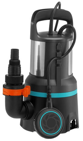 vuilwaterpomp 16000 RVS 25,3 x 35,5 cm zwart/grijs