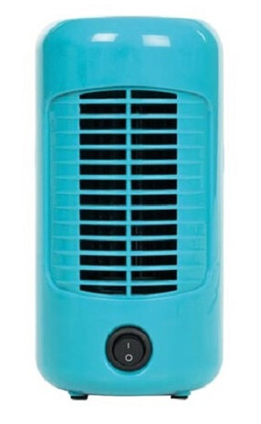 tafelventilator 10 x 20 cm ABS blauw