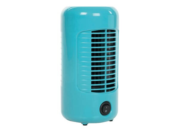 tafelventilator 10 x 20 cm ABS blauw