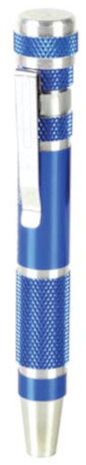 precisieschroevendraaierset CR-V alu blauw 10-delig