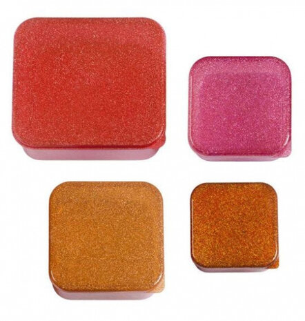 snackbakjes Autumn Pink bpa-vrij 4-delig
