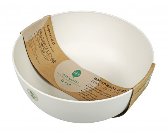 kom Boost 2 liter 23 cm biokunststof wit