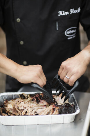 barbecuevorken Pulled Pork polycarbonaat zwart 2 stuks