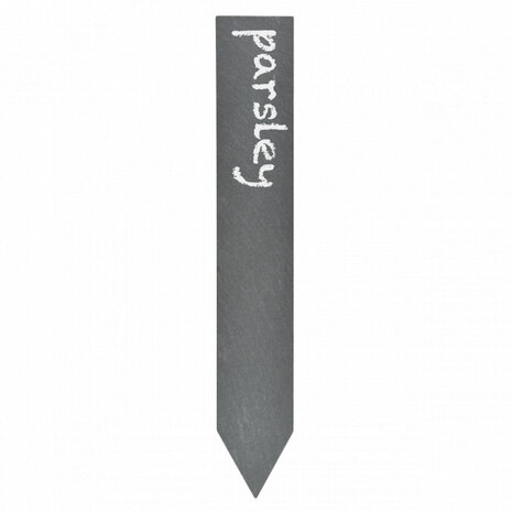 plantenlabels 19,5 cm leisteen grijs 6 stuks