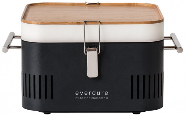houtskoolbarbecue Cube 38 x 31,5 x 22 cm zwart
