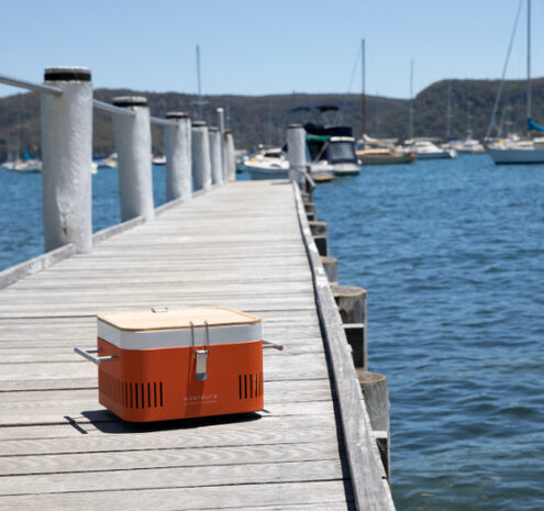 houtskoolbarbecue Cube 38 x 31,5 x 22 cm zwart
