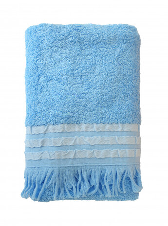 gastendoek Sirtaki 30 x 50 cm katoen blauw
