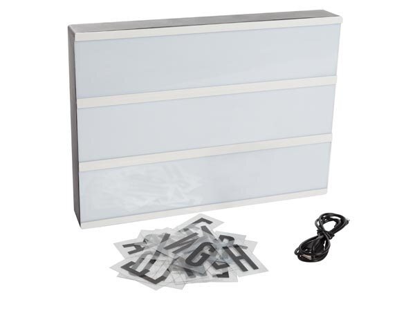 decoratieverlichting Lightbox 30 x 22 cm wit 4-delig