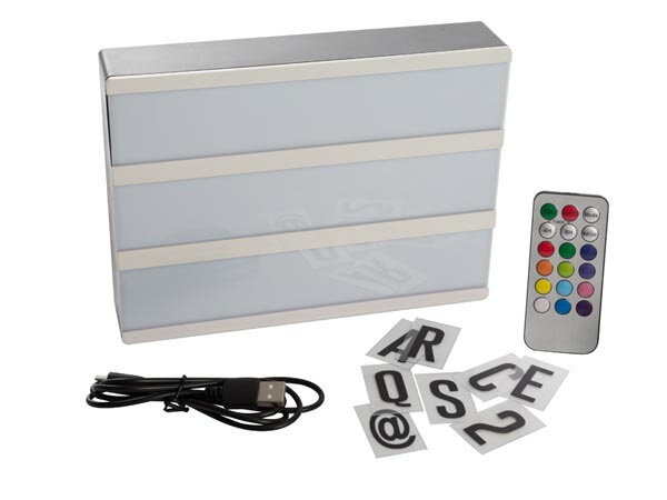 decoratieverlichting Lightbox 20 x 15 cm wit 5-delig