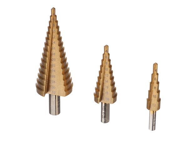 trapborenset HSS/titanium goud 3-delig