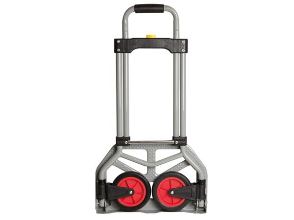 steekwagen inklapbaar 60 kg staal/rubber zilver/zwart