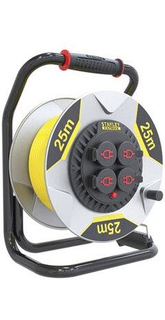 haspel Fatmax penaarde 4-voudig 16A 25 meter neopreen