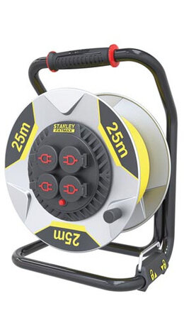 haspel Fatmax penaarde 4-voudig 16A 25 meter neopreen