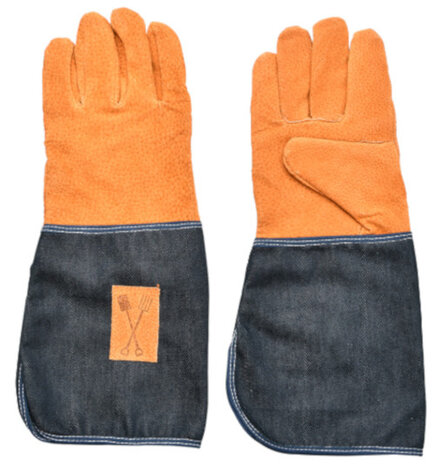 tuinhandschoenen 16,8 x 36,4 cm katoen oranje