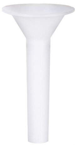 trechter 10,4 x 19 cm polyetheen wit