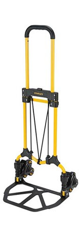 trappensteekwagen 102 x 40 cm staal/nylon geel/zwart