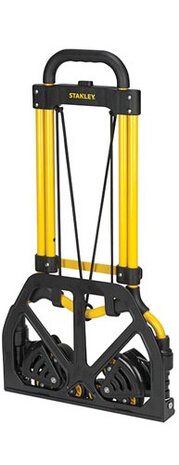 trappensteekwagen 102 x 40 cm staal/nylon geel/zwart