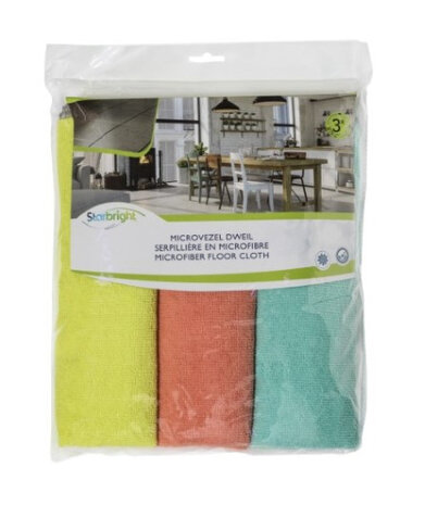 dweildoek microvezel 50 x 60 cm 3 stuks