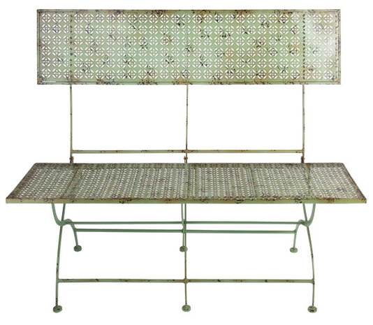 tuinbank 115 x 105 cm staal groen