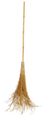 bezem 180 x 35 x 8 cm bamboe naturel